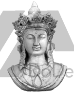 Escultura de Buda - busto do Buda real