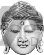 Máscara de concreto - Buddha