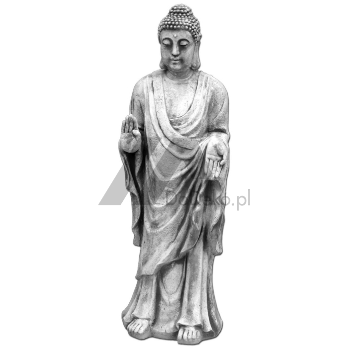 Concreto estatueta - Buddha no jardim