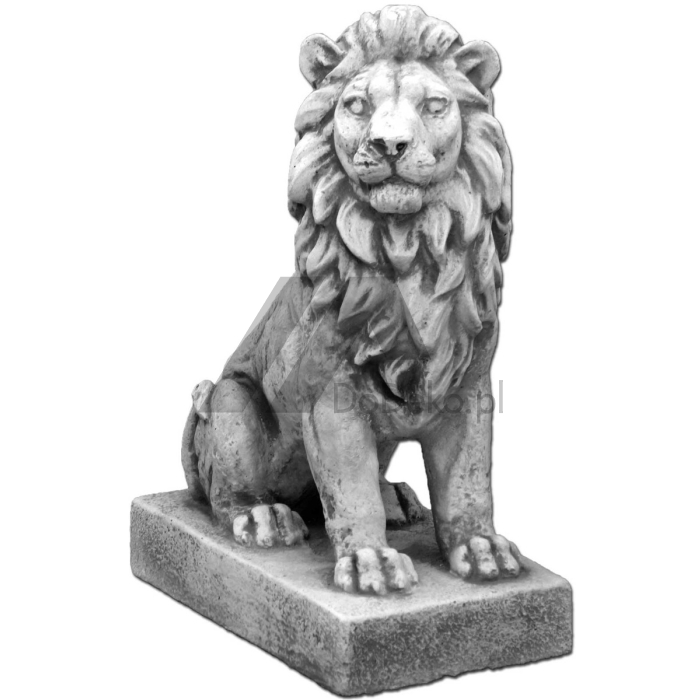 Decorativa figura - sentado leão (à esquerda)