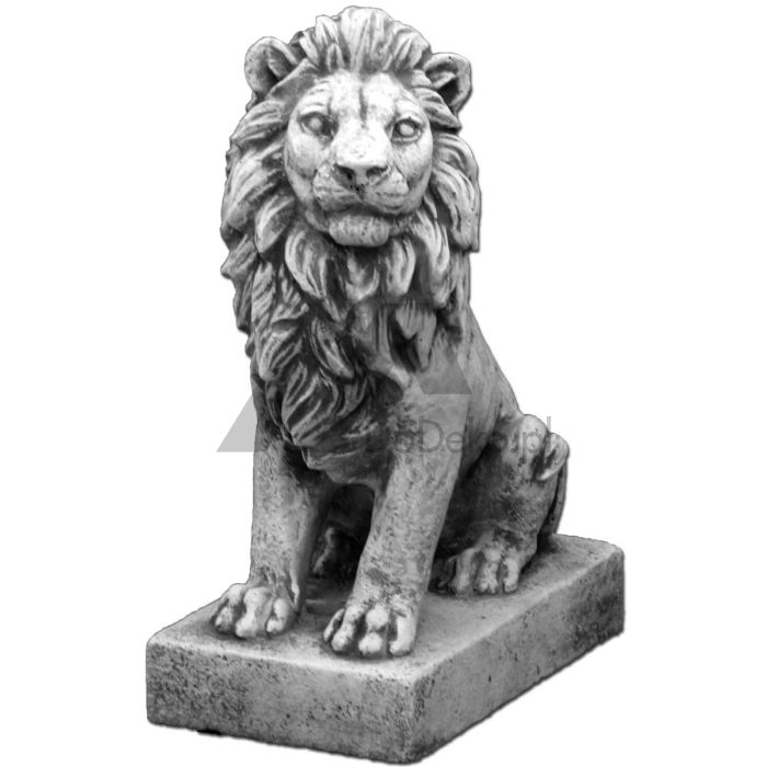 Figura decorativa - um leão sentado à direita