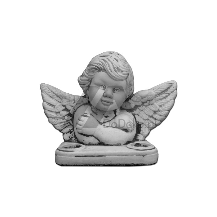 Um busto de um anjo