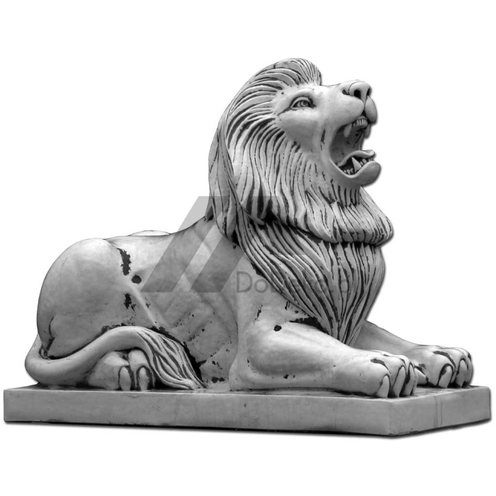 Um leão que ruge - figura decorativa
